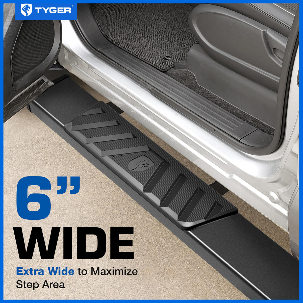 Tyger Auto underside view showing approximately nine inches ground clearance benefit