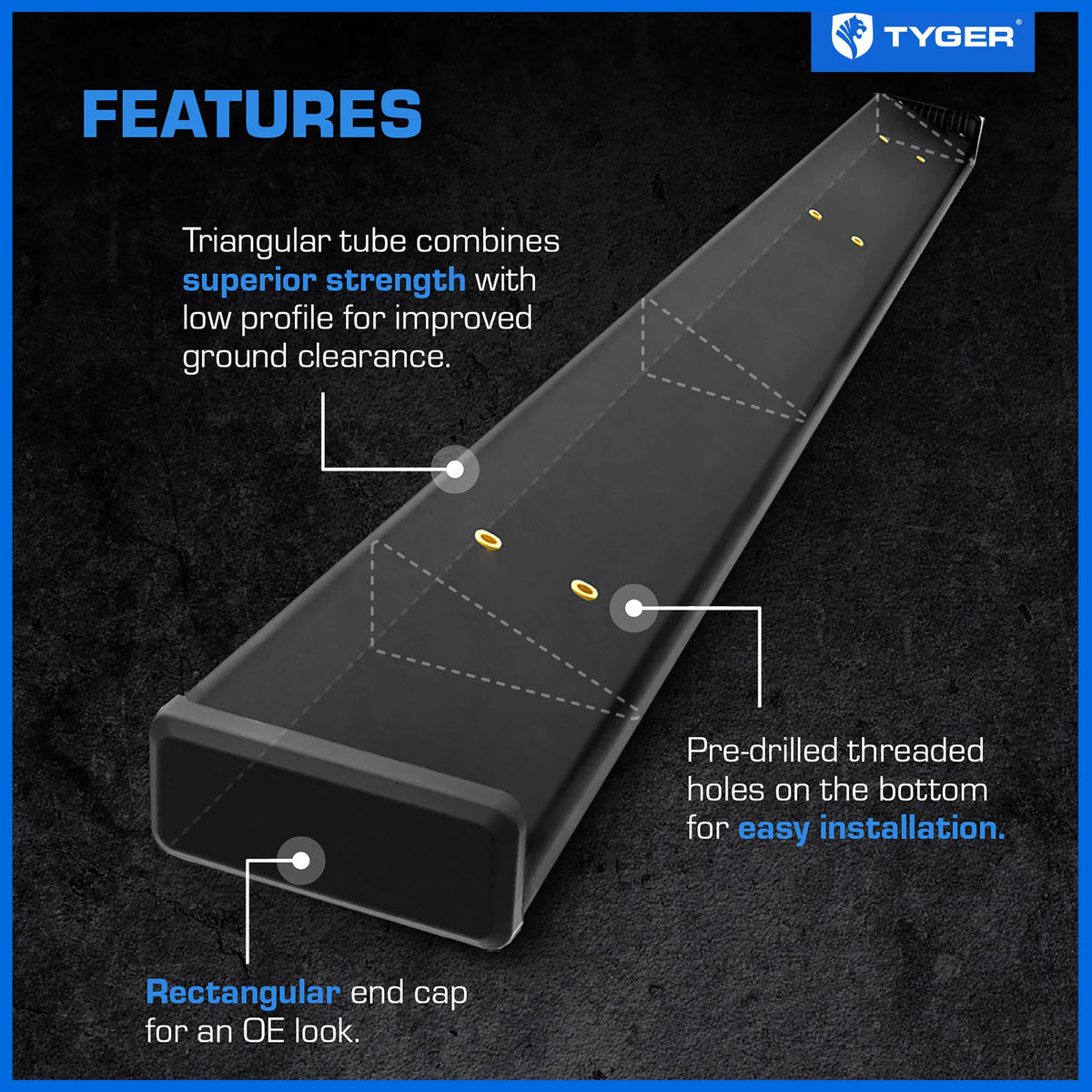 Tyger Auto riser next to ruler illustrating six-inch step width for confident footing