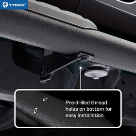 Tyger Auto textured powder coat finish close-up for corrosion resistance