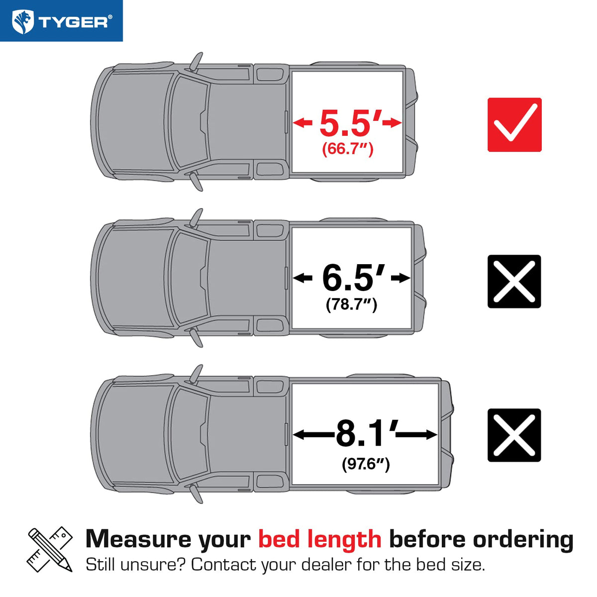 Tyger Auto folded open near cab showing quick full-bed access benefit