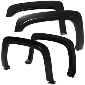 Tyger Auto front fender flare packaging showing complete 4pc kit and benefits