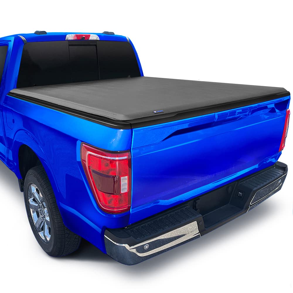 Tyger Auto front profile of closed tonneau cover showing sleek fit and improved aerodynamics