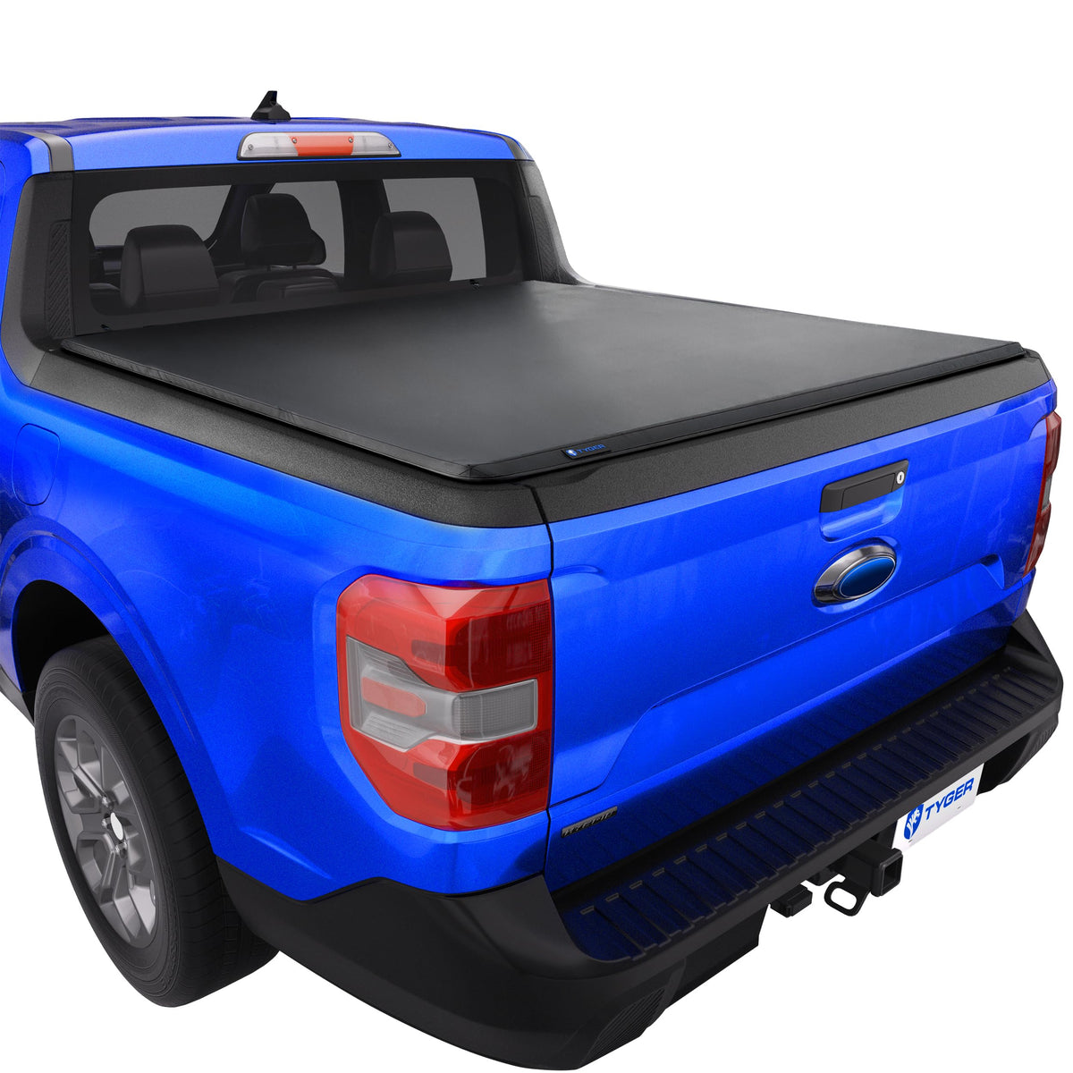 Tyger Auto front view of tonneau cover showing low-profile fit and protection