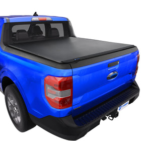 Tyger Auto front view of tonneau cover showing low-profile fit and protection