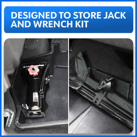 Tyger Auto lifestyle image of Silverado cab with box installed for tidy gear storage