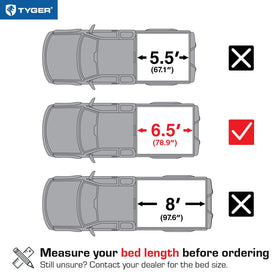Tyger Auto close-up of aircraft-grade aluminum side rails for strength