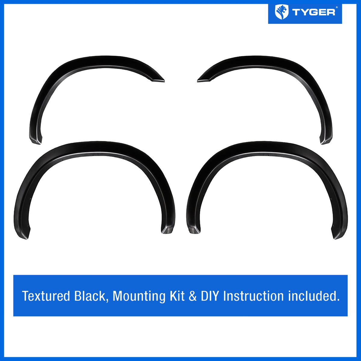 Tyger Auto rear flare close-up texture highlighting paintable fine-texture and durability