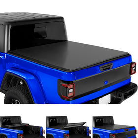 Tyger Auto T3 front view on truck bed showing clean low-profile fit and protection