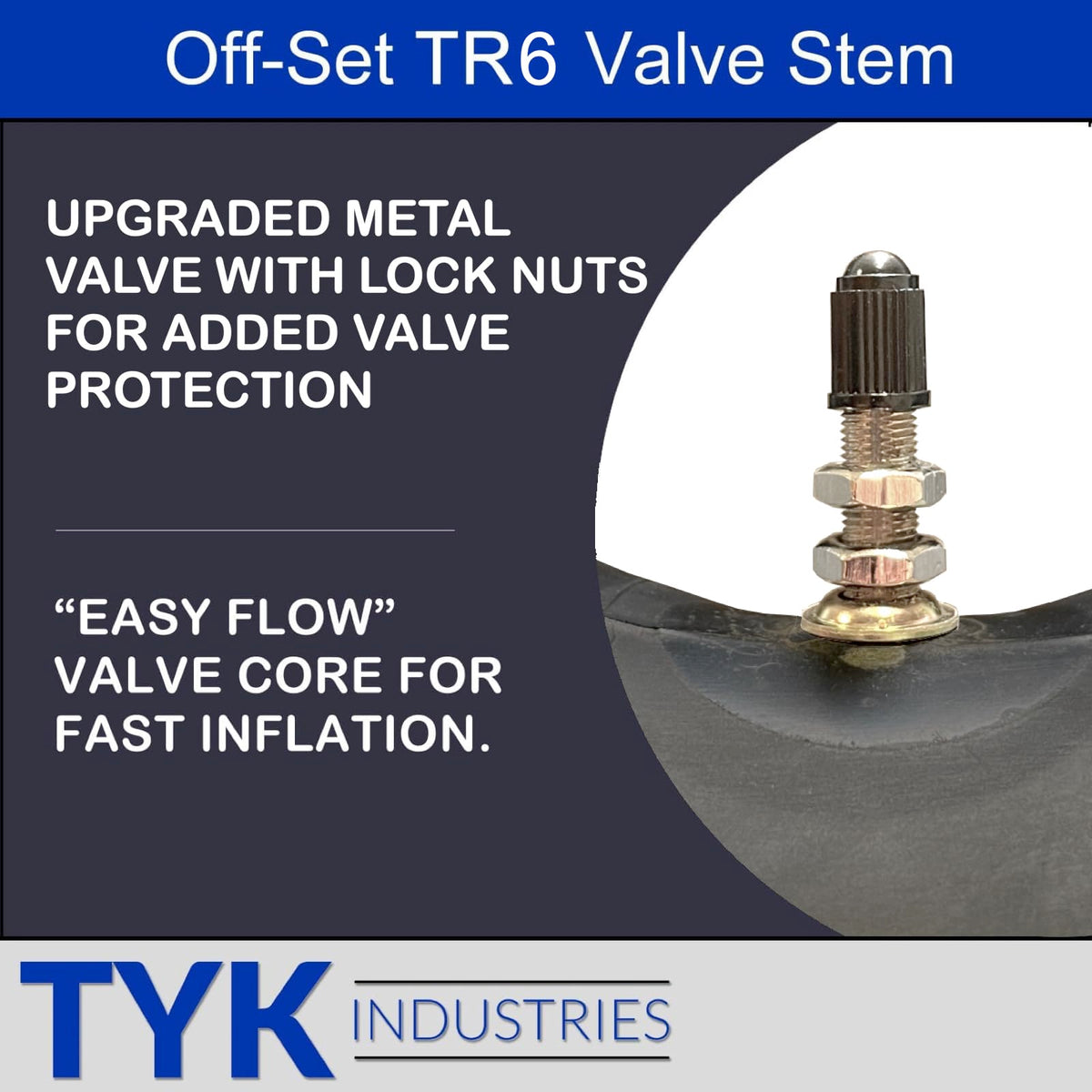 TYK Industries butyl rubber edge illustrating thicker puncture-resistant material