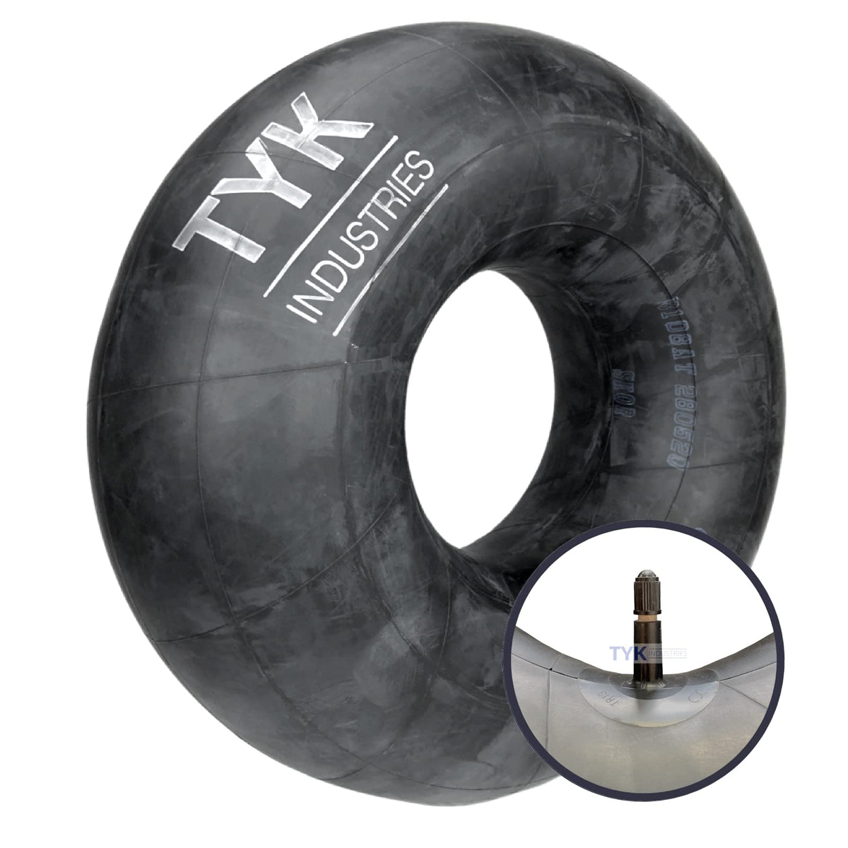 TYK Industries front view of packaged tube showing label and fitment benefits