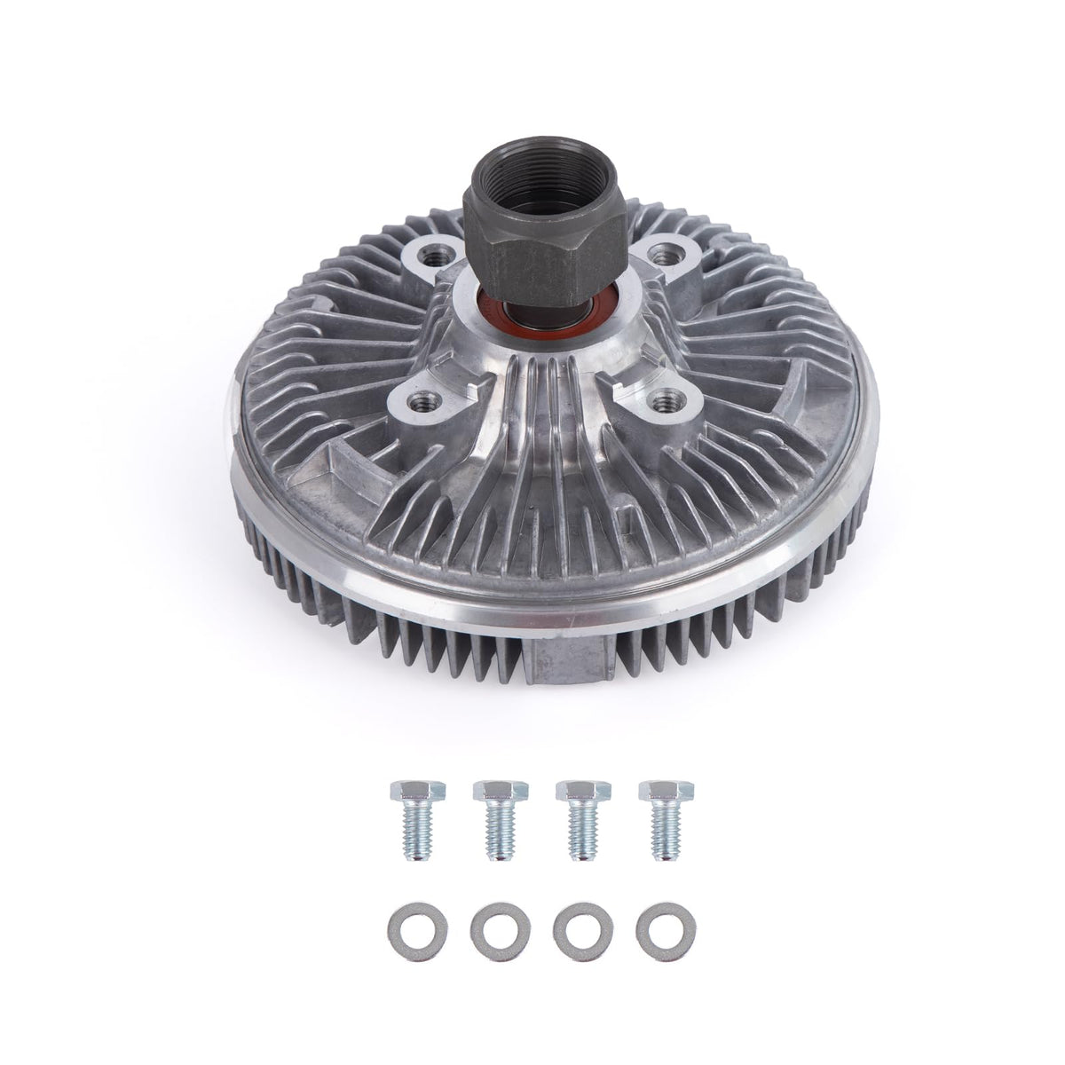 Tykick fan clutch front view showing bolt pattern and fitment benefit