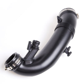 Tykick intake hose installed in Mini engine bay showing proper routing benefit