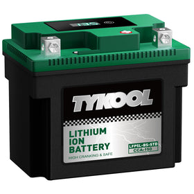 TYKOOL closeup of digital readout LCD for instant voltage and status check