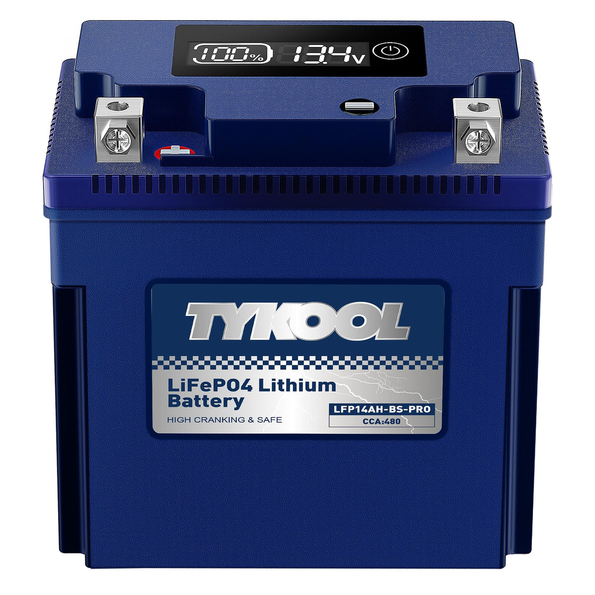 TYKOOL front view showing compact housing and clear model labeling, easy fit