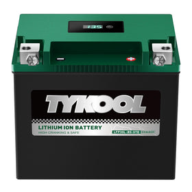 TYKOOL front view of battery showing compact drop-in form factor and weight benefit