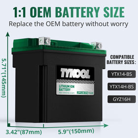 TYKOOL LCD voltage readout close detail for instant battery status