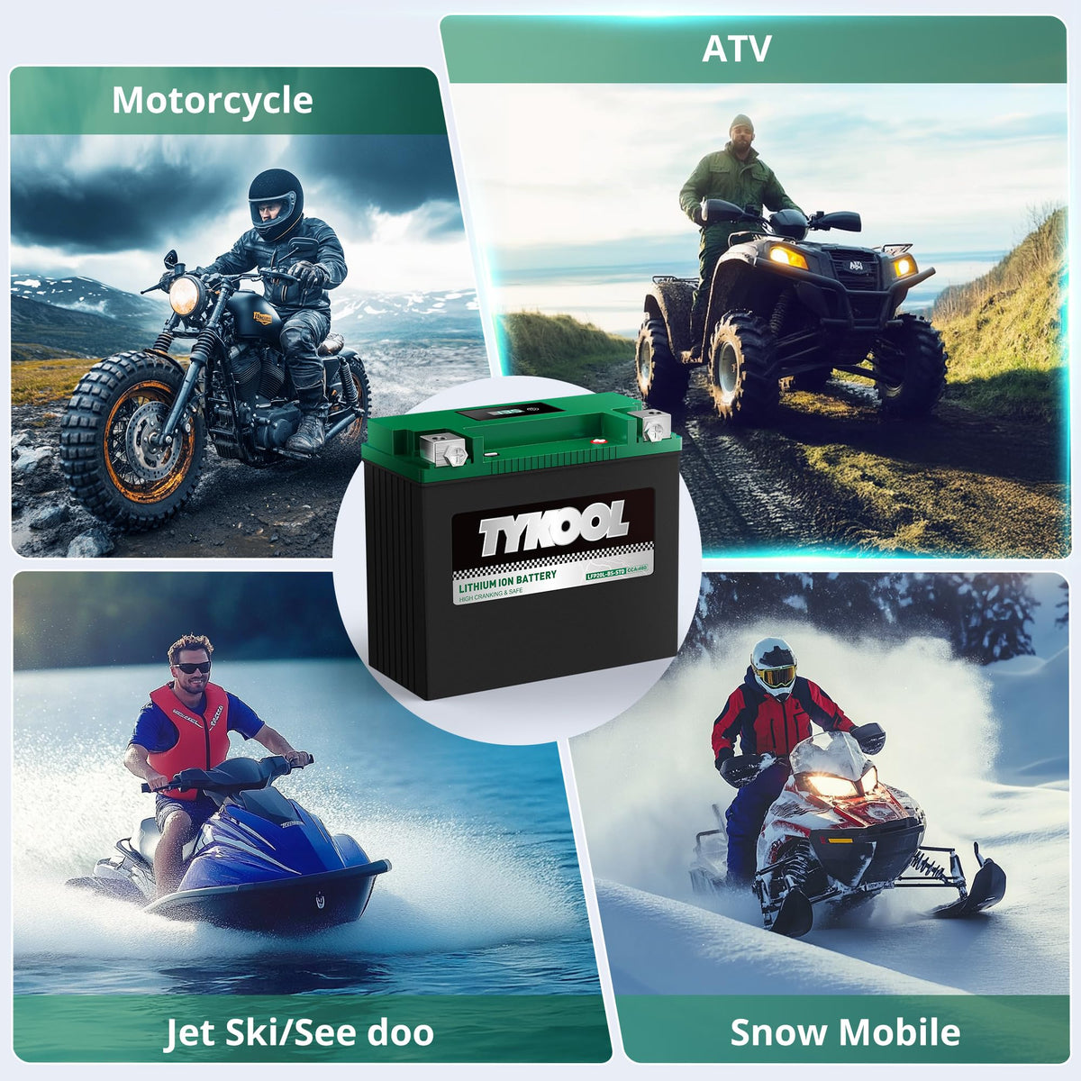 TYKOOL installed in a Harley Softail demonstrating direct-fit replacement benefit
