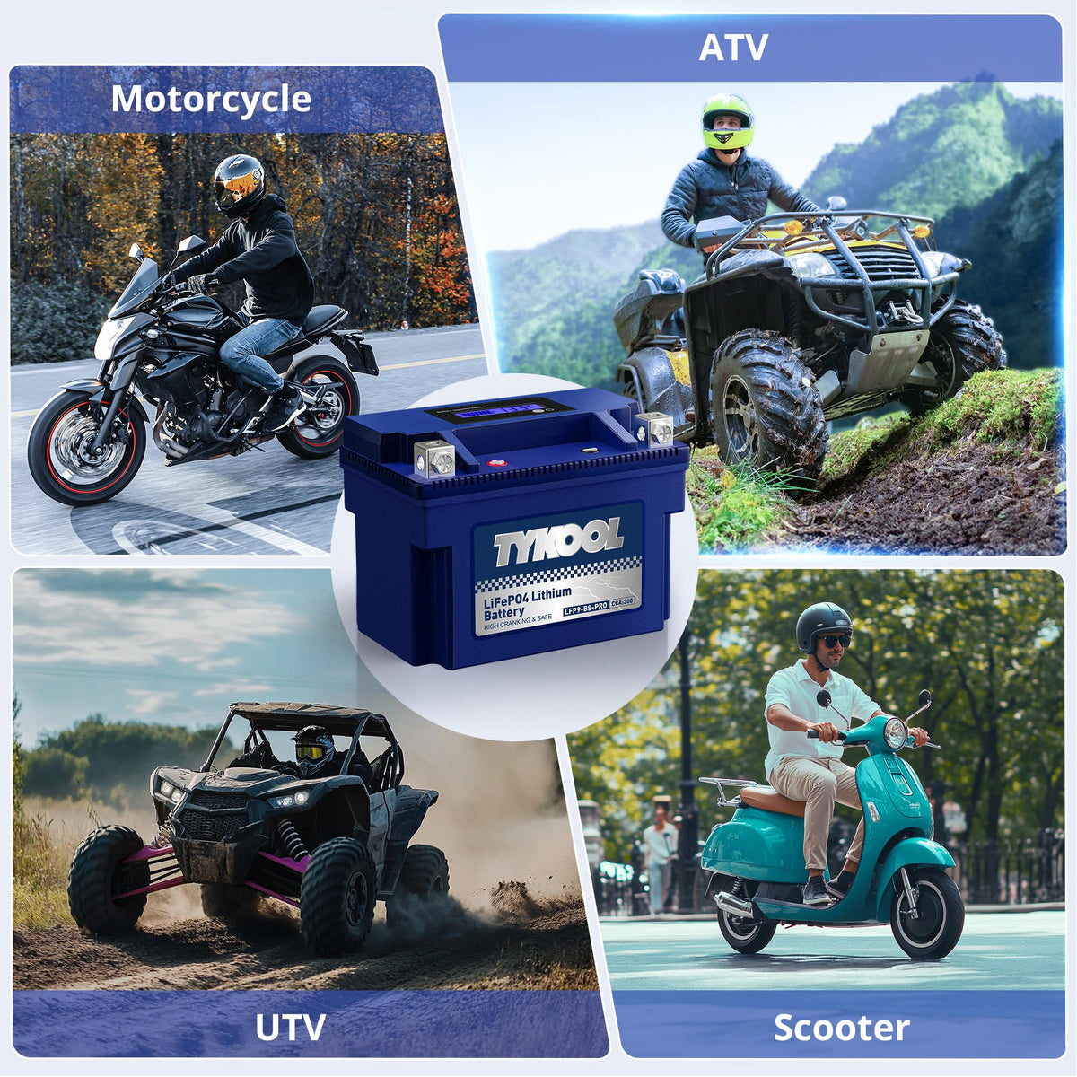 TYKOOL under water spray showing IP66 protection, protects power in wet conditions