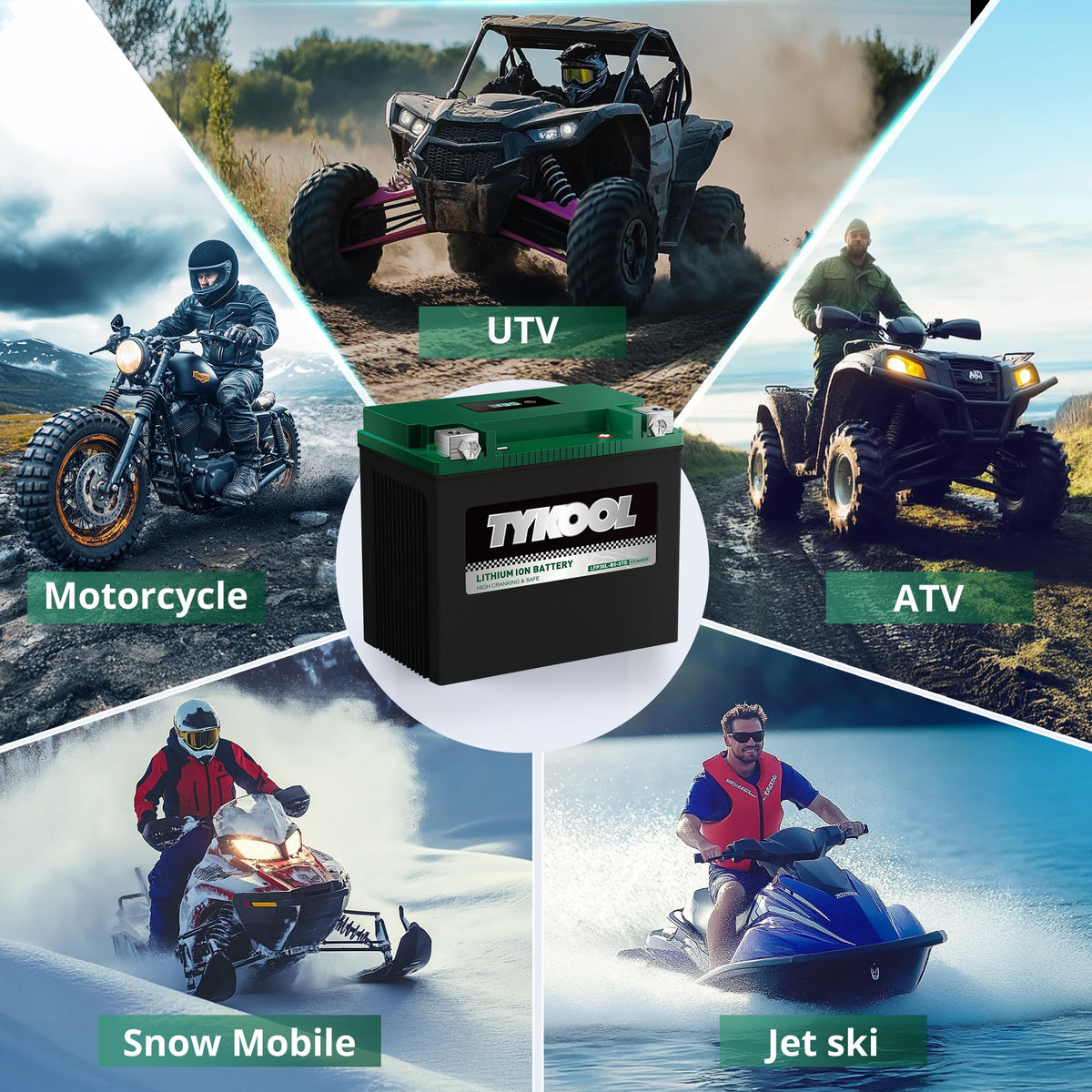 TYKOOL side label with specs and fitment details aiding selection confidence