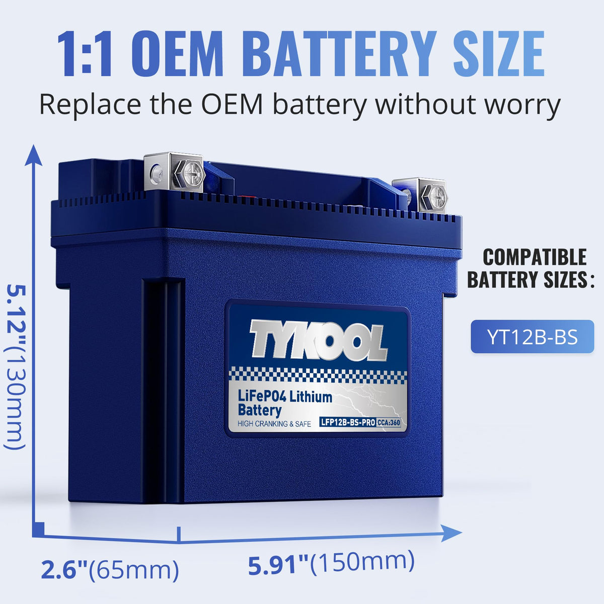 TYKOOL top digital SOC display showing state of charge and quick status check