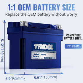 TYKOOL top digital SOC display showing state of charge and quick status check