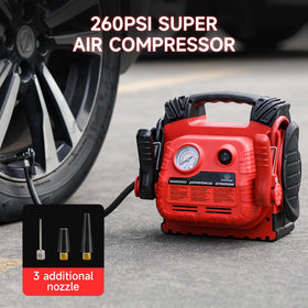 Tyrell Chenergy air compressor nozzle detail showing fast inflation benefit
