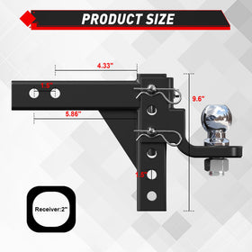 TYT close-up of adjustable channel showing indexed adjustment for precise leveling