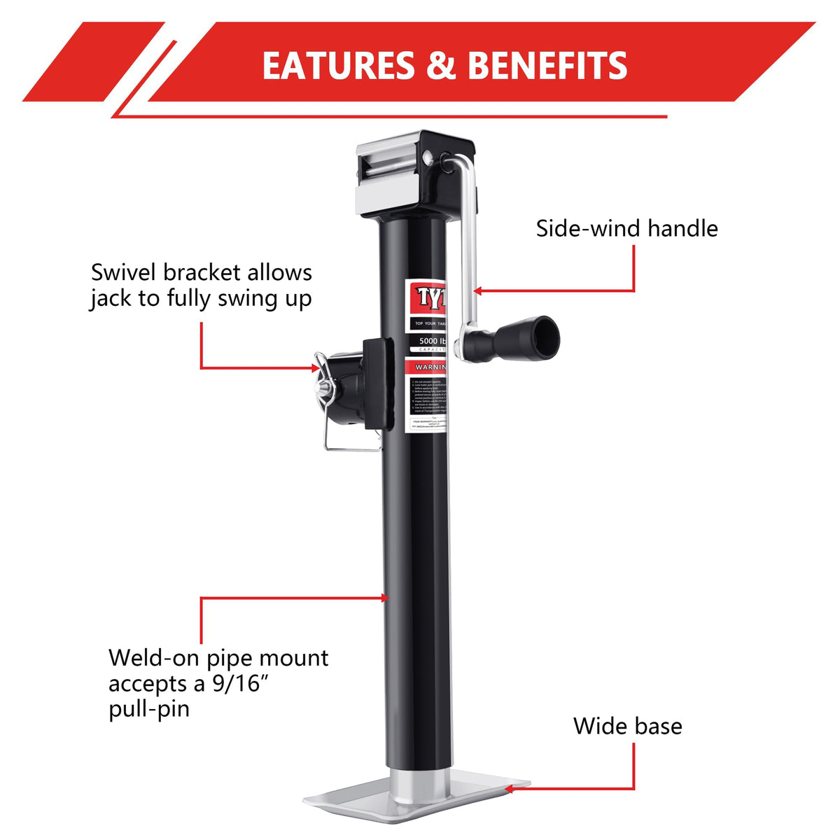TYT wide foot plate detail improving ground contact and load distribution