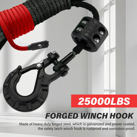 TYT forged winch hook closeup highlighting durable steel construction and secure connection