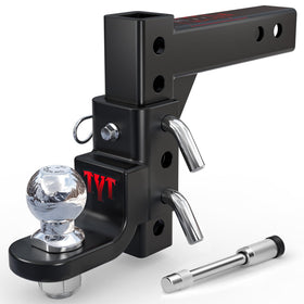 TYT front view of ball mount showing robust construction and clear specs for strength