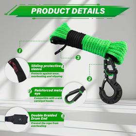 TYT forged steel hook and spliced termination detail delivering strong, secure connection