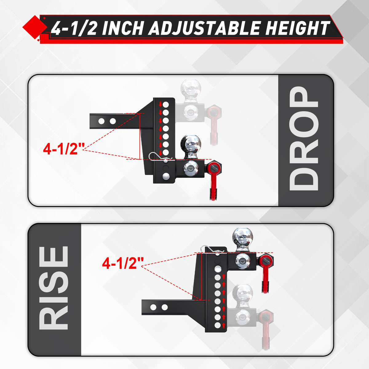 TYT installed in vehicle receiver demonstrating solid fit and reduced movement for safer towing