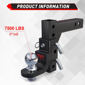 TYT installed on truck receiver demonstrating secure fit and easy hookup benefit