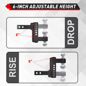TYT detail of included locking hitch pins for increased security while towing
