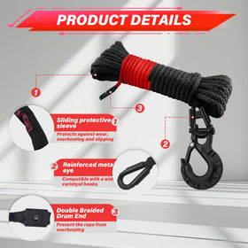 TYT protective nylon sheath detail illustrating abrasion and UV protection benefit