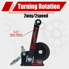 TYT ratchet pawl mechanism close-up providing reliable load holding