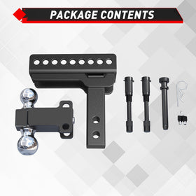 TYT scale comparison beside a truck hitch showing size and heavy-duty capacity