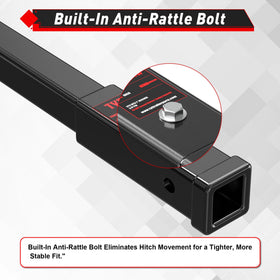 TYT side profile showing 12 inch length for added clearance and improved reach benefit