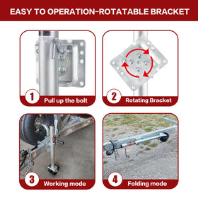 TYT side-wind handle in use for controlled lifting and precise height adjustment