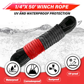 TYT synthetic rope close-up texture displaying braided strength and lightweight benefit