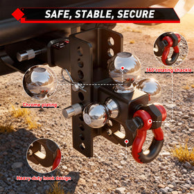 TYT tow hook and swivel D-ring detail demonstrating recovery capability and added versatility