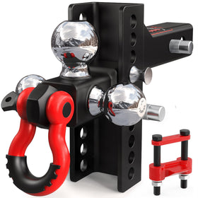 TYT tri-ball front profile showing three chrome balls and durable head for versatile towing