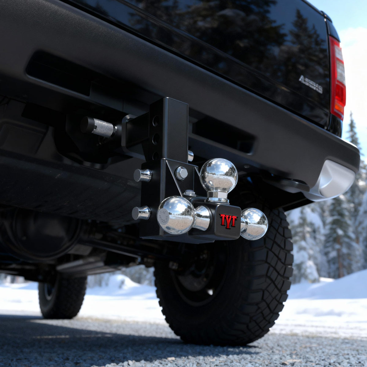 TYT packed with accessories showing included tri-pins and locking pin convenience