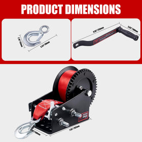 TYT winch in use loading a boat onto a trailer showing reliable manual pulling power