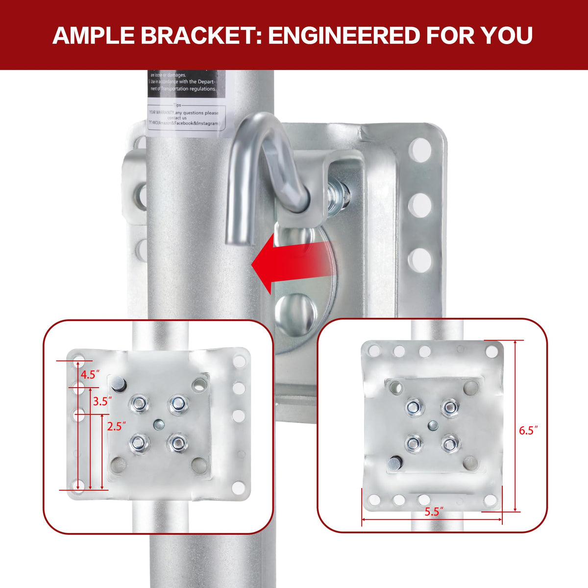 TYT zinc-plated finish closeup resisting corrosion for longer coastal use