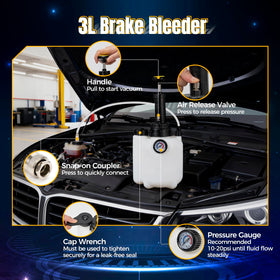 Tzuoen four master-cylinder adapters laid out for vehicle compatibility