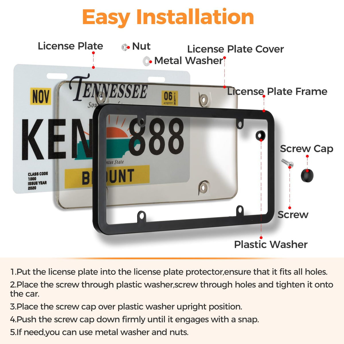 Tzuoen size comparison with standard ruler illustrating accurate fit for U.S. plates benefit