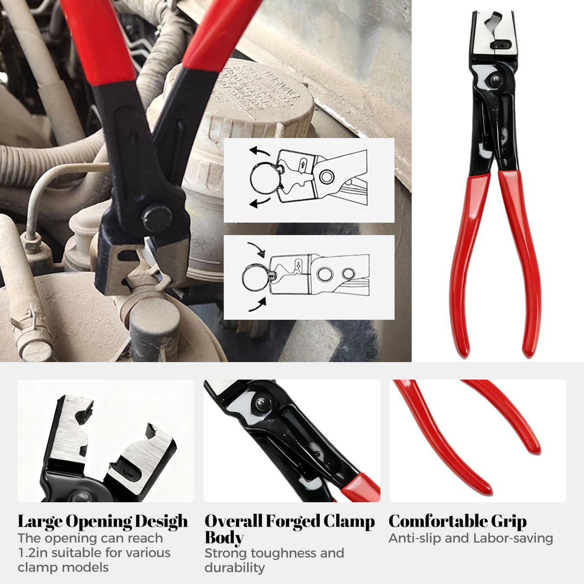 Tzuoen tools in use inside an engine bay for safe connector release without damage