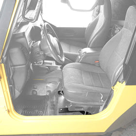 u-Box bracket mounted in Jeep Wrangler TJ illustrating easy bolt-on installation