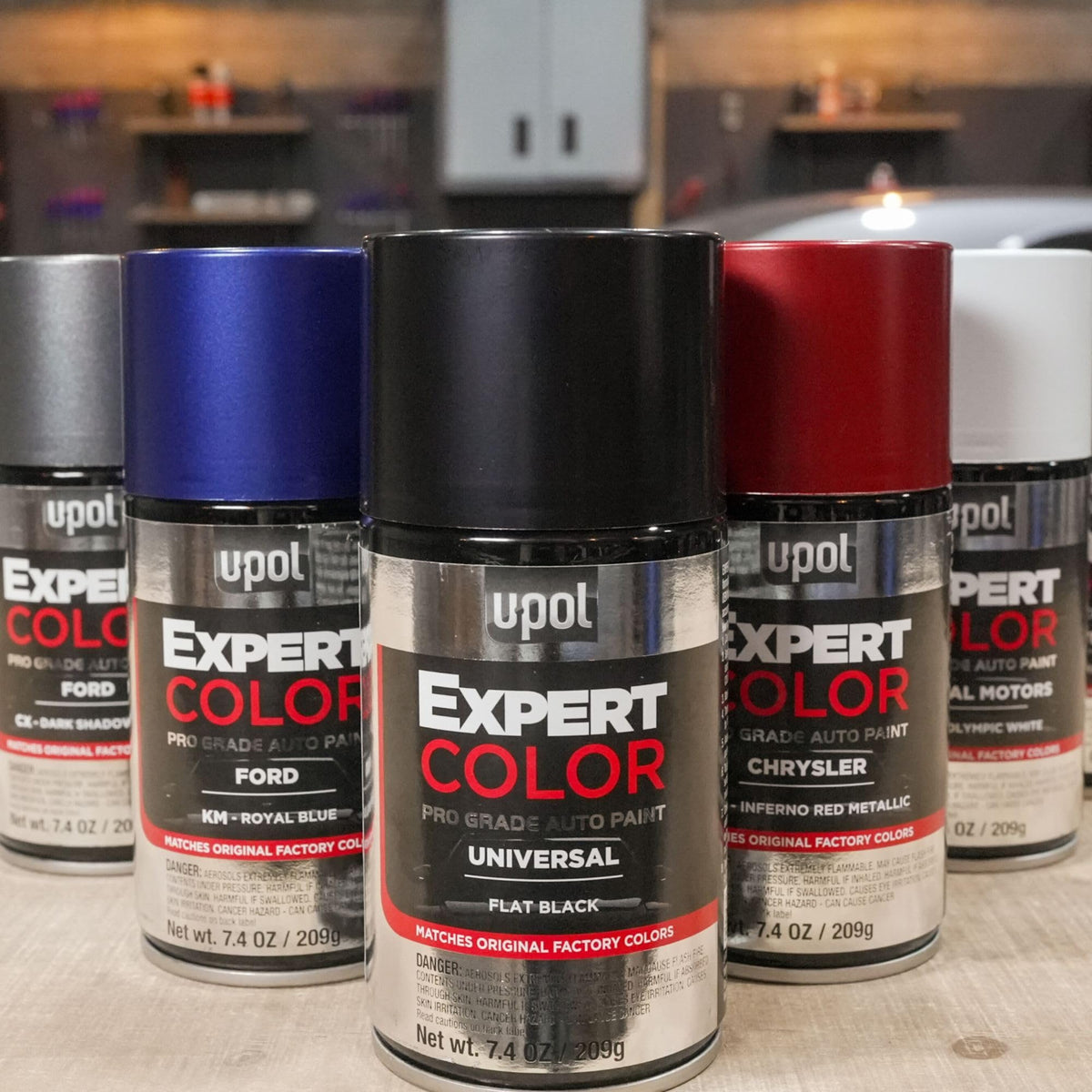 U-POL product label and specifications close-up showing formulation details and usage guidance